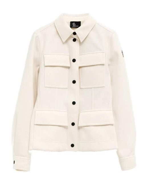 Moncler Natural Pocket Buttoned Jacket