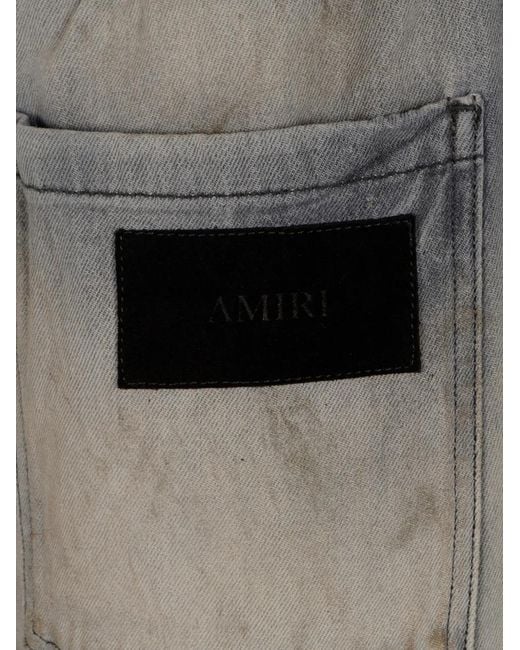 Amiri Gray Drawstring Trousers for men
