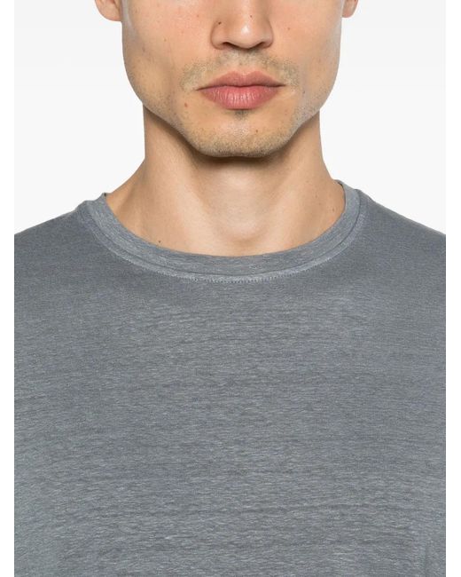 Roberto Collina Gray Crew-Neck T-Shirt for men