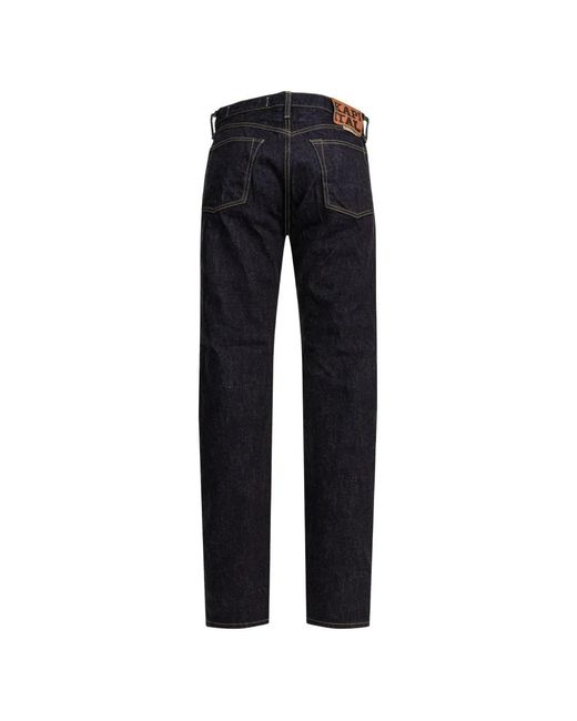 Kapital Blue Logo-Patch Jeans for men