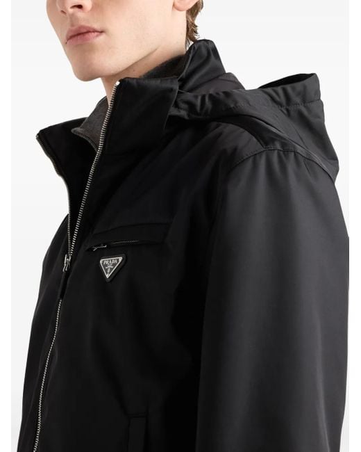 Prada Black Re-Nylon Blouson Jacket for men
