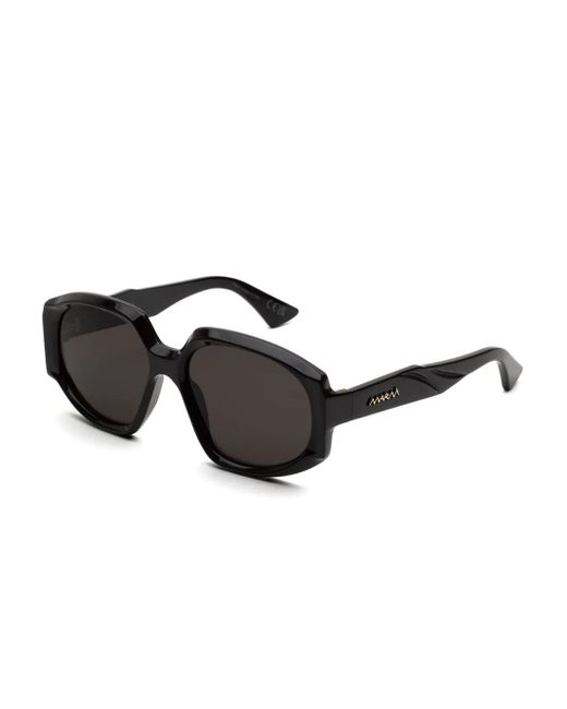 Marni Black Arithiel Round-Frame Sunglasses