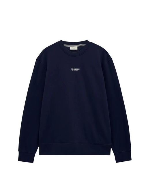 Pringle of Scotland Blue Crew Neck Sweatshirt for men