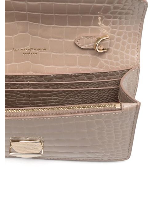 Aspinal Natural Mayfair Clutch Bag