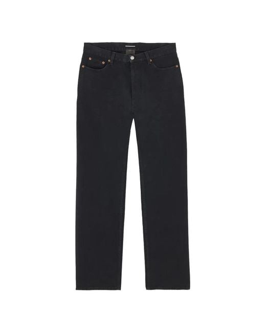 Saint Laurent Blue High-Rise Tapered Jeans for men