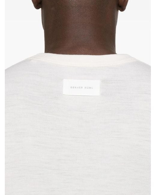 BERNER KUHL White Short-Sleeve Crew-Neck T-Shirt for men