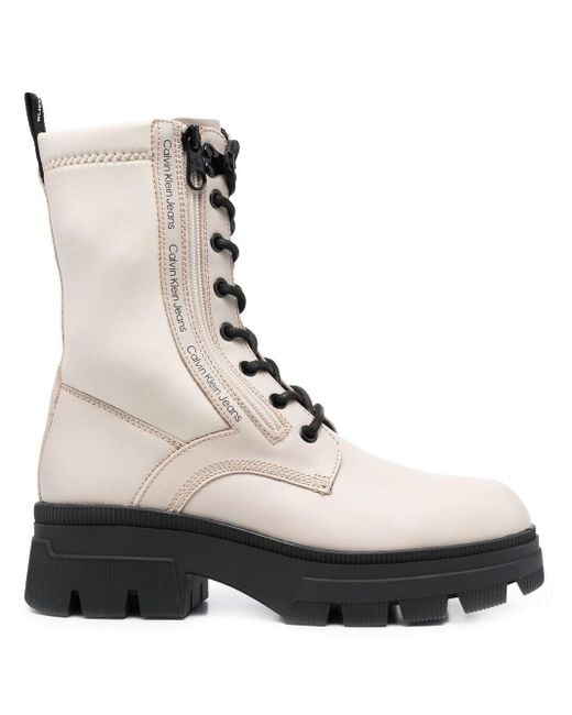 calvin klein combat boots