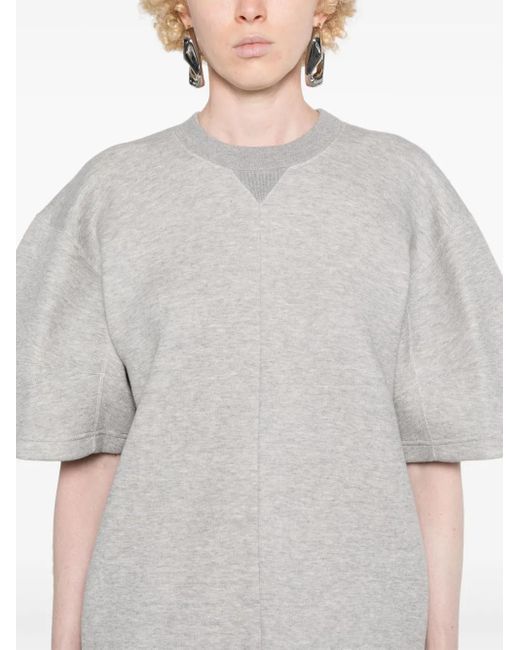Sacai Gray Short Dress Sponge