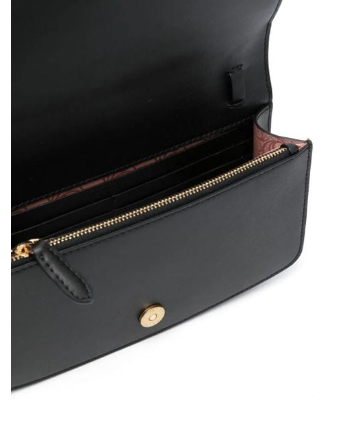 Stella McCartney Black Rhinestone-Embellished Crossbody Bag