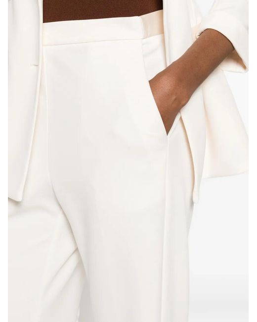 Imperial White Tailored Trousers