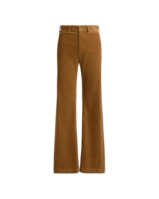Polo Ralph Lauren Natural Corduroy Flared Trousers