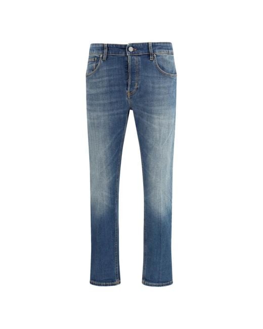PT Torino Blue Reggae Patch-Pocket Jeans for men