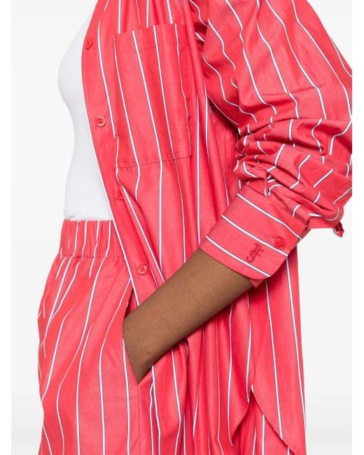 Frankie Shop Pink Gestreiftes Lui Hemd