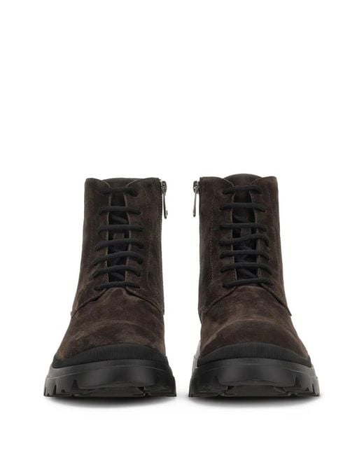 Hogan Black Suede Ankle Boots for men