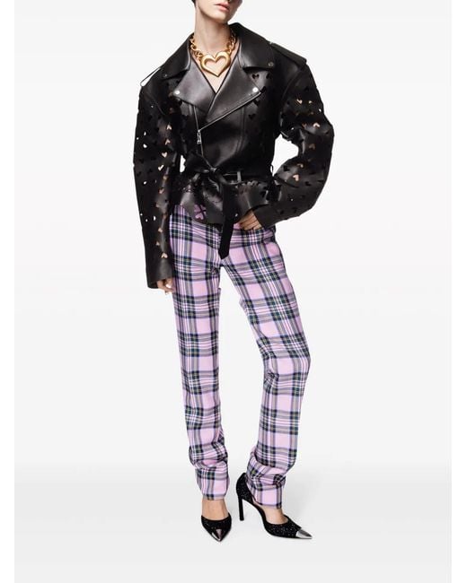 Area Blue Checked Trousers