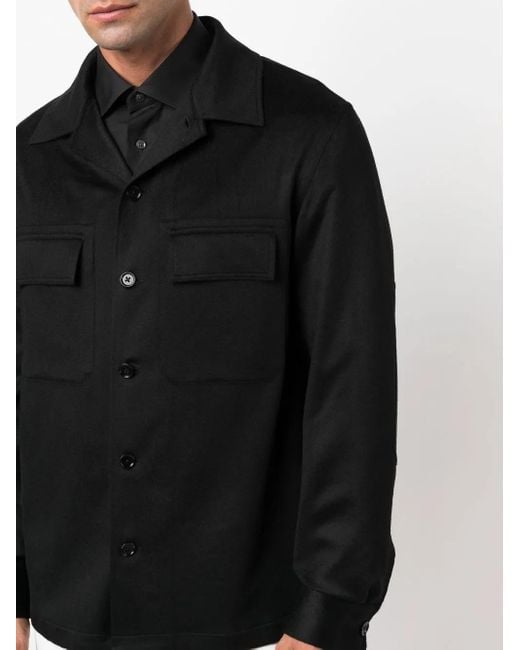 メンズ Zegna Alba Oasi シャツジャケット Black