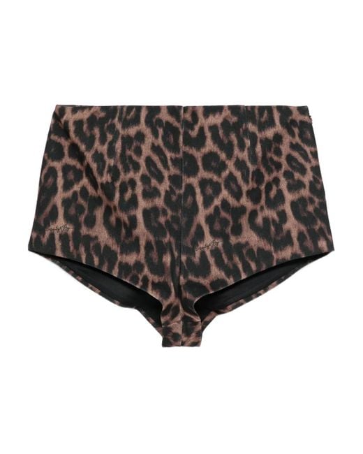 Aniye By Black Leopard-Print Shorts