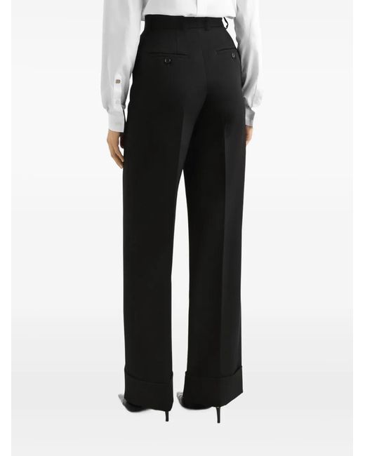 Dolce & Gabbana Black Pleated Trousers