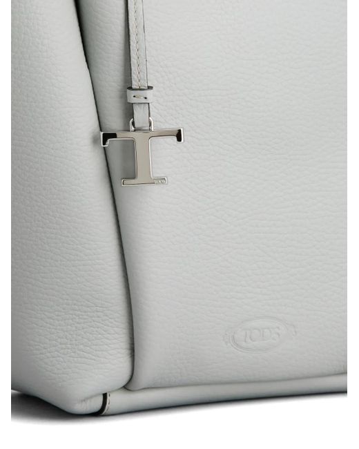 Tod's レザー バケットバッグ Gray