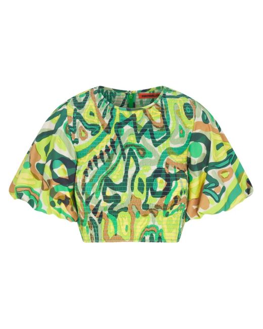 Simon Miller Vida クロップドトップ Green