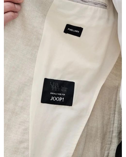 Joop! White Linen Single-Button Blazer for men