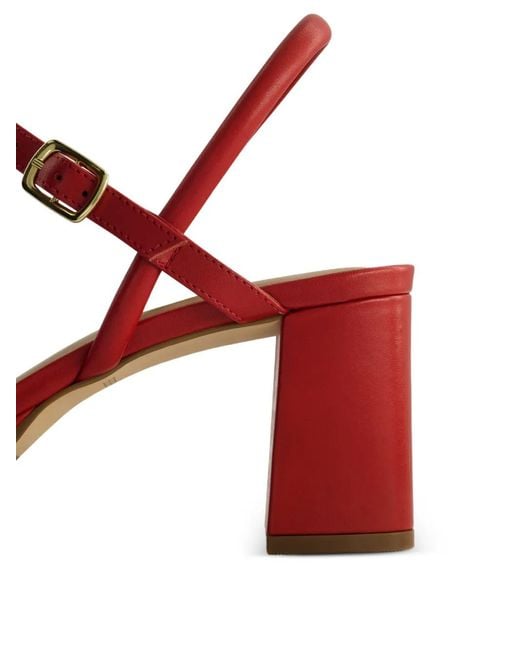 Bernardo Red Canto Leather Sandals