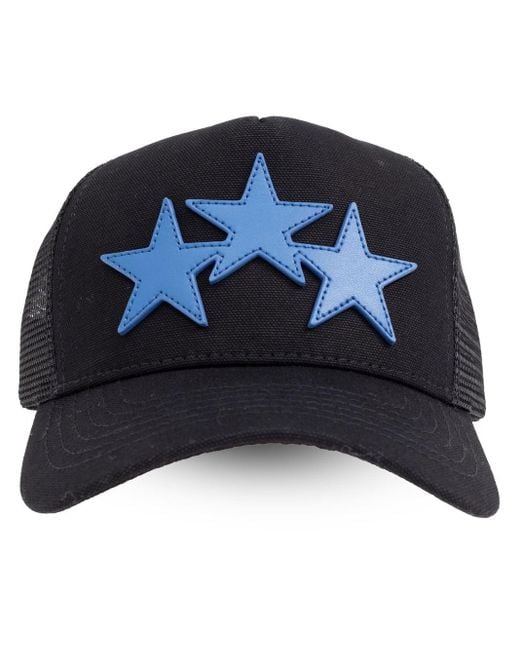 メンズ Amiri スターアップリケ キャップ Blue