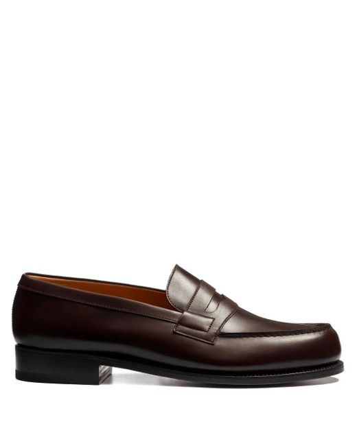 J.M. Weston Brown 180 Loafers for men