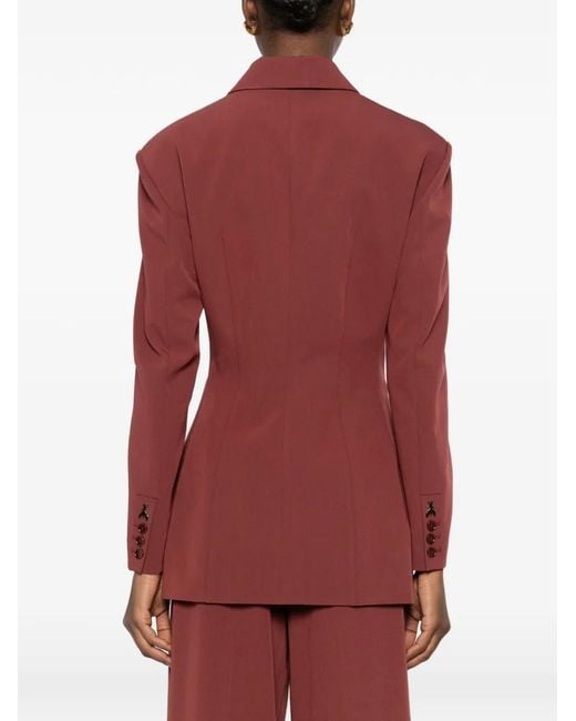 Patrizia Pepe Red Wrap Blazer