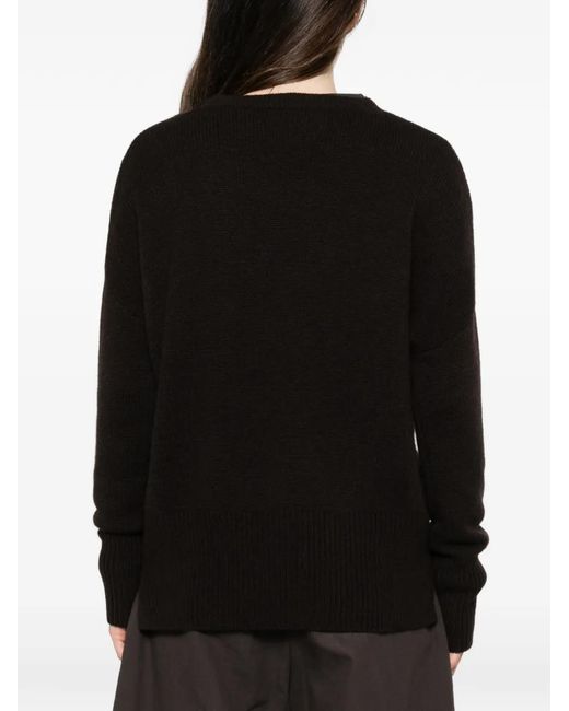Lisa Yang Black Crew-Neck Sweater