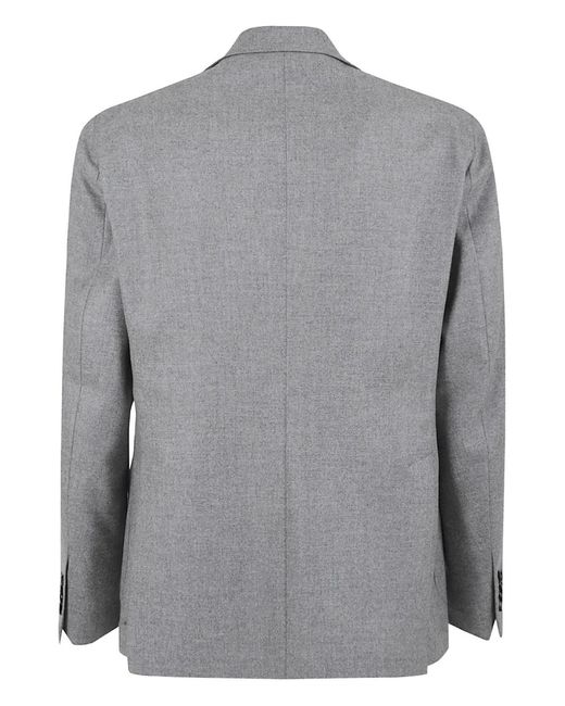 Tagliatore Gray Button Jacket for men