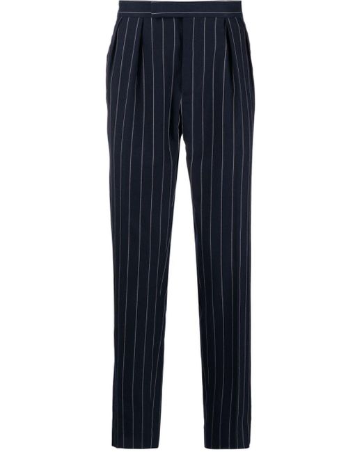 Pantalon court à fines rayures Polo Ralph Lauren pour homme en coloris Blue