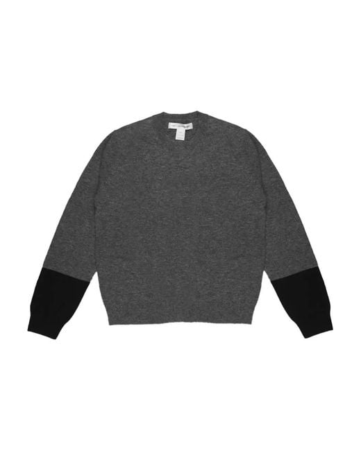 Comme des Garçons Trui Met Ronde Hals En Lange Mouwen in het Gray voor heren