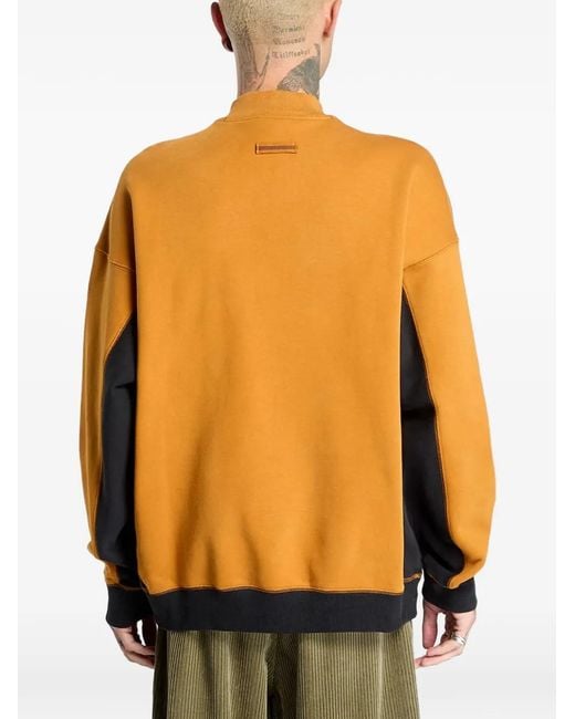 Adidas Orange Half-Zip Sweatshirt for men