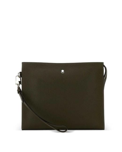 Montblanc メンズ グリーン Sartorial クラッチバッグ