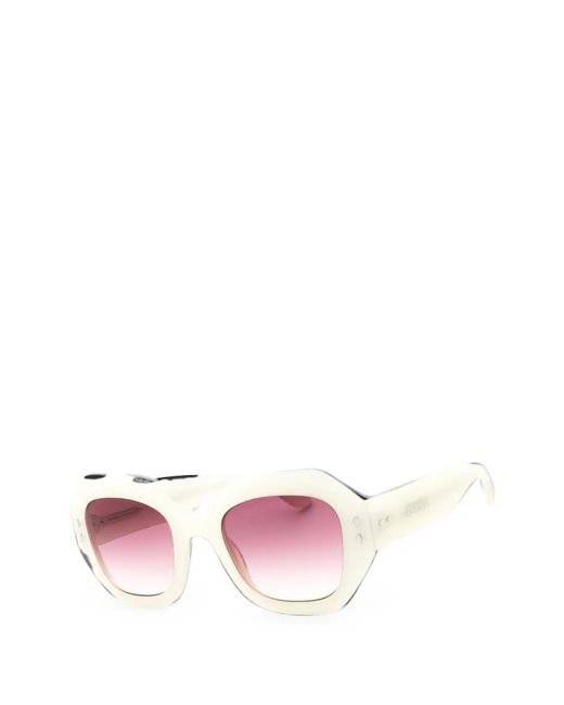 Isabel Marant Pink Square-Frame Sunglasses