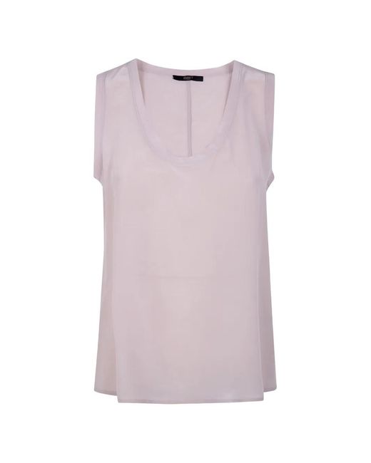 Seventy Purple U-Neck Sleeveless Top