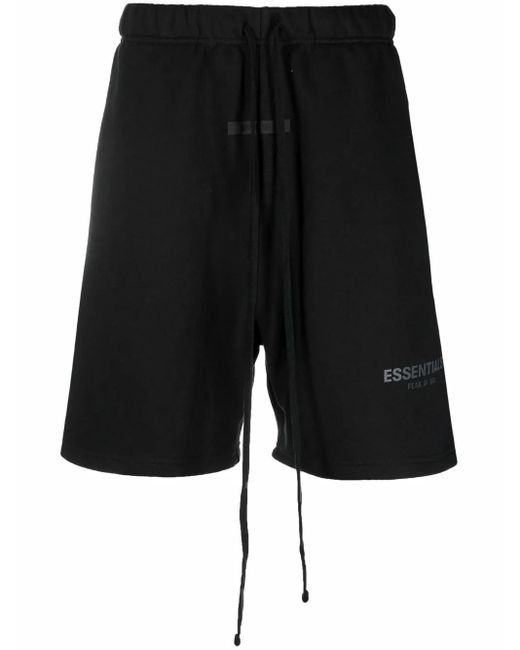 Fear Of God Joggingshorts Mit Logo-Print in Black für Herren
