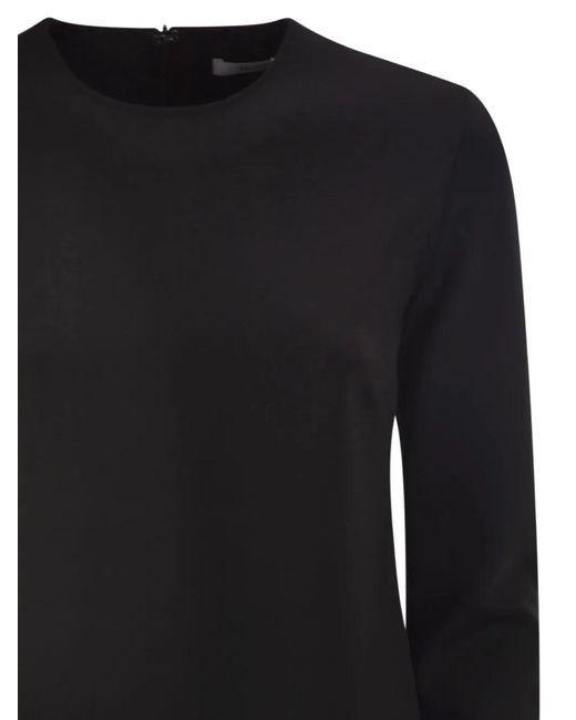 Max Mara Black Zip-Fastening Blouse