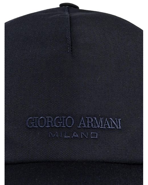 Giorgio Armani Blue Casquette À Plaque Logo for men