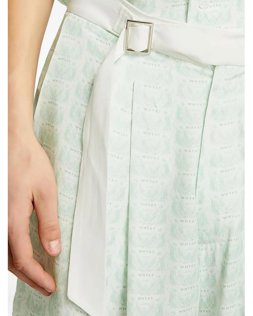 WHYAT White Belt Pattern Shorts for men