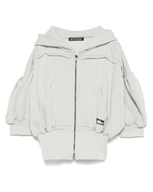 OTTOLINGER White Cropped Hoodie