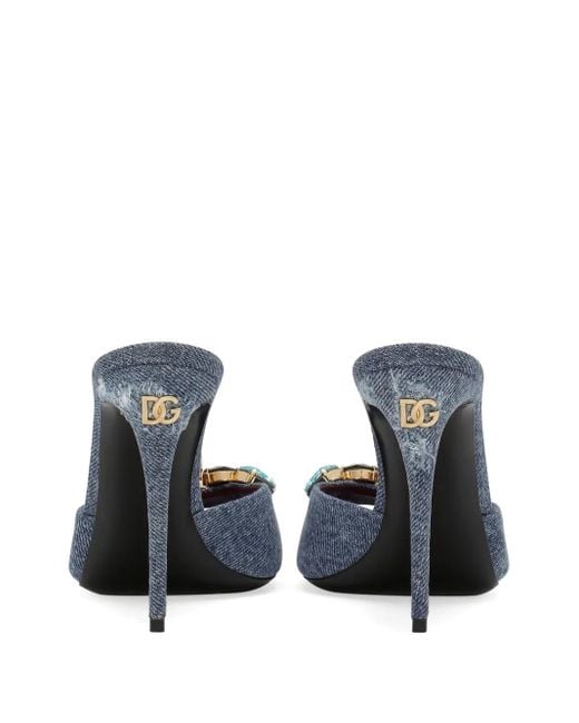 サンダル・ミュール Dolce & Gabbana SS25 KEIRA MULE (CR1799A1471 80405) Dolce&Gabbana Keira Floral Jeweled Mule Sandals | Neiman Marcus