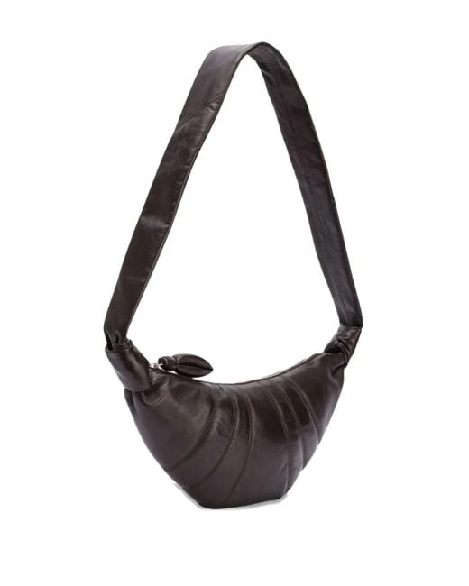 Lemaire Metallic Croissant Leather Shoulder Bag for men