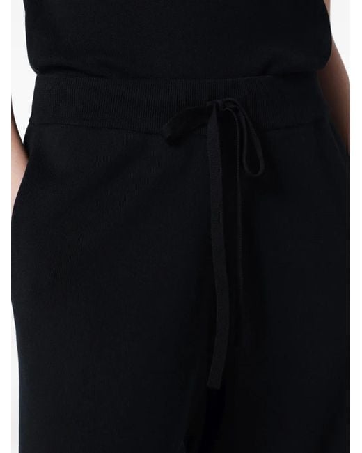 Entire studios Black Pantalon En Maille À Coupe Droite