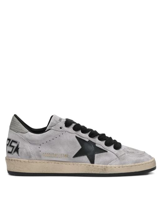 Golden Goose Deluxe Brand Gray Ball-Star Sneakers for men