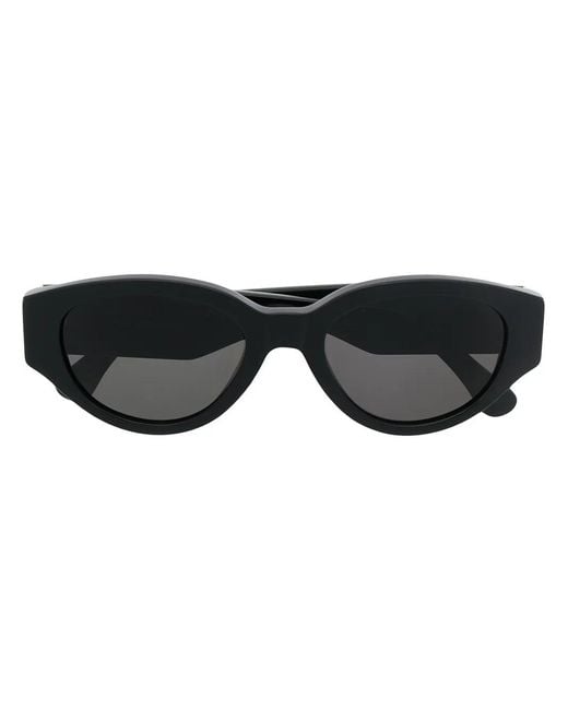 Retrosuperfuture Black Drew Mama Oval-Frame Sunglasses