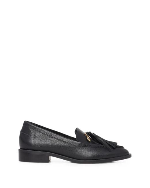 Cinq À Sept Black Mocassins Remi À Pampilles