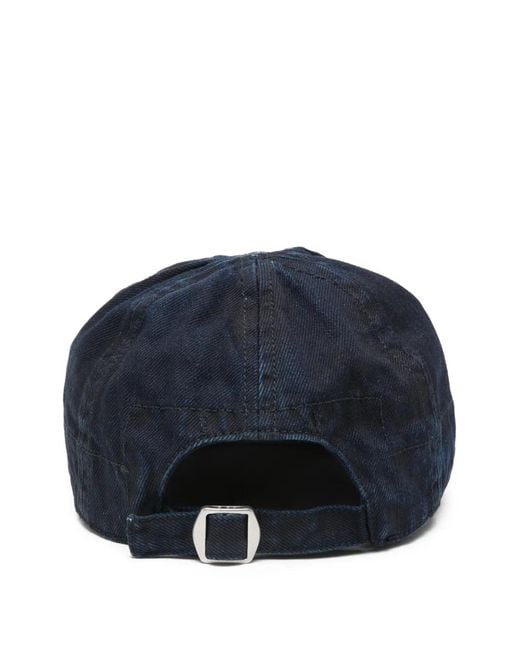 C P Company Blue Logo-Patch Baseball Cap for men