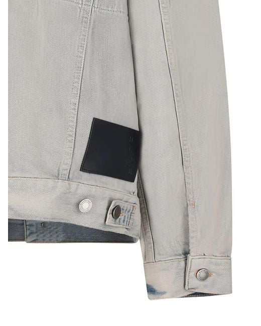 Haikure Gray Clay Buttoned Denim Jacket